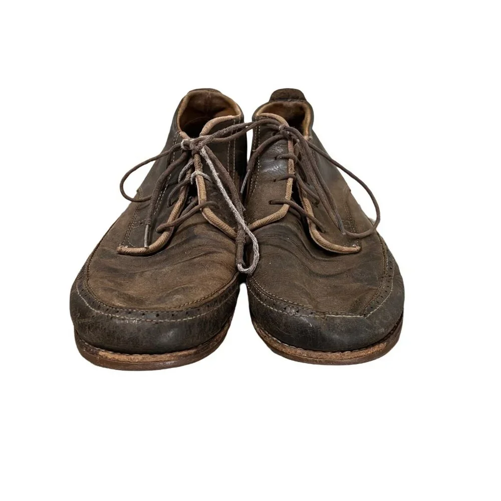 Olukai Mens Dark Brown Leather Honolulu Chukka Boots Lace Up Size 11